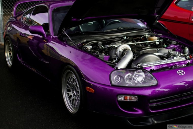 Toyota Supra mk4 фиолетовая