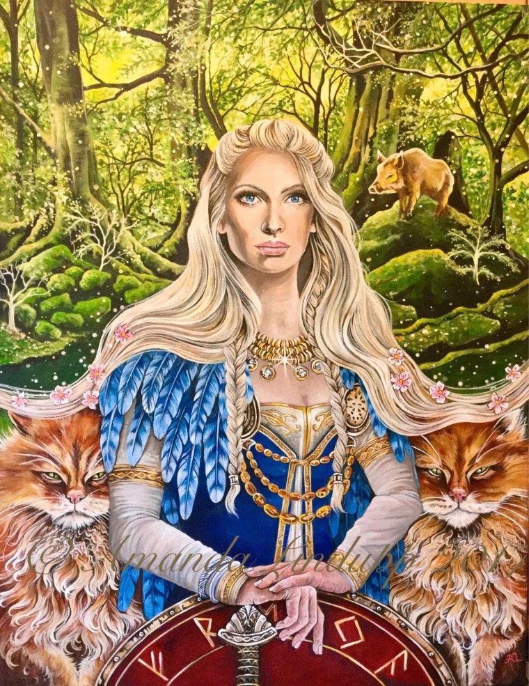 Фрея Скандинавская богиня