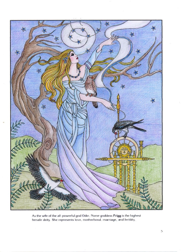 Фригг богиня рисунок