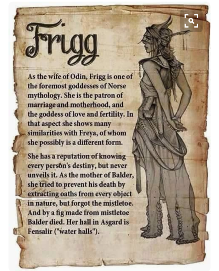 Фригга богиня чего
