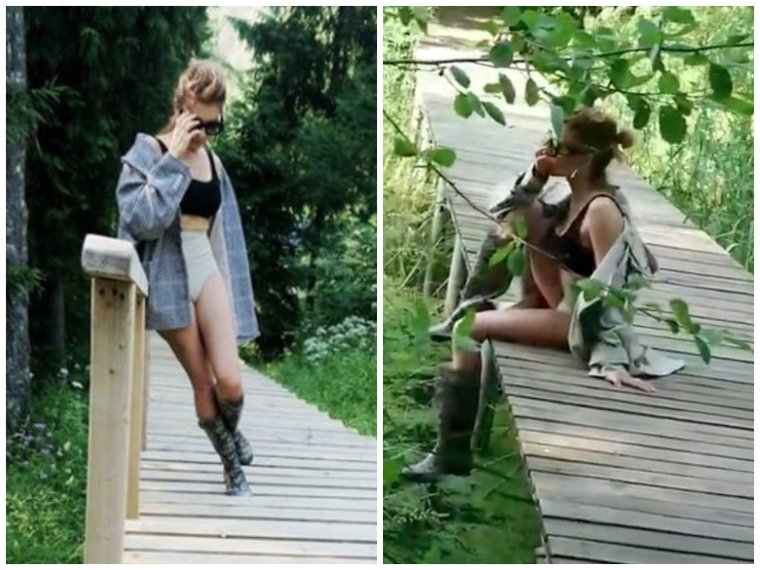 Эротическая фотосессия на природе