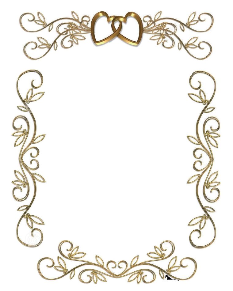 Подложка для приглашения на свадьбу