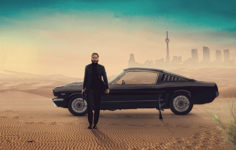 Форд Мустанг Киану Ривз