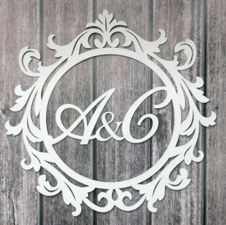 Буквы для Монограммы на свадьбу
