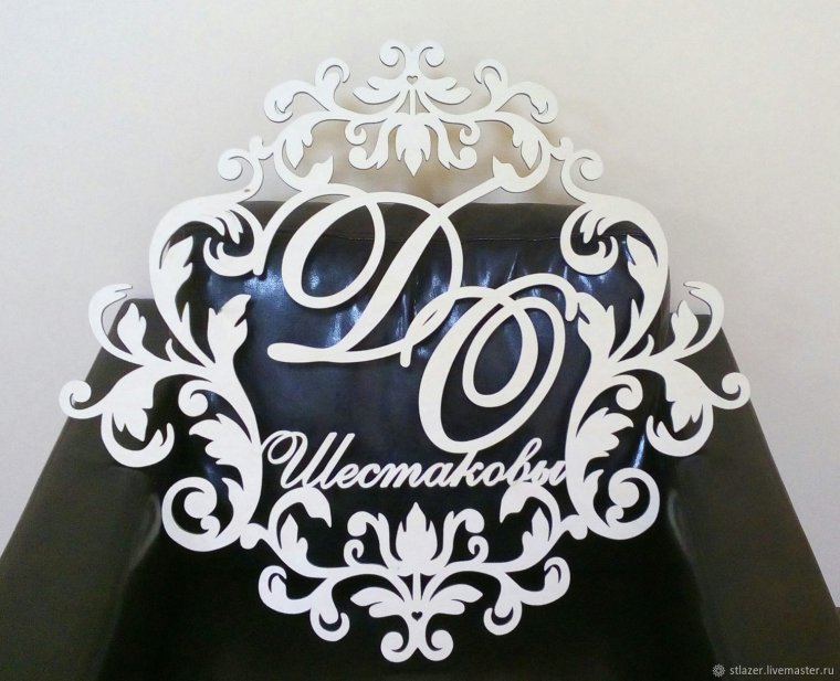 Монограммы и вензеля для свадьбы