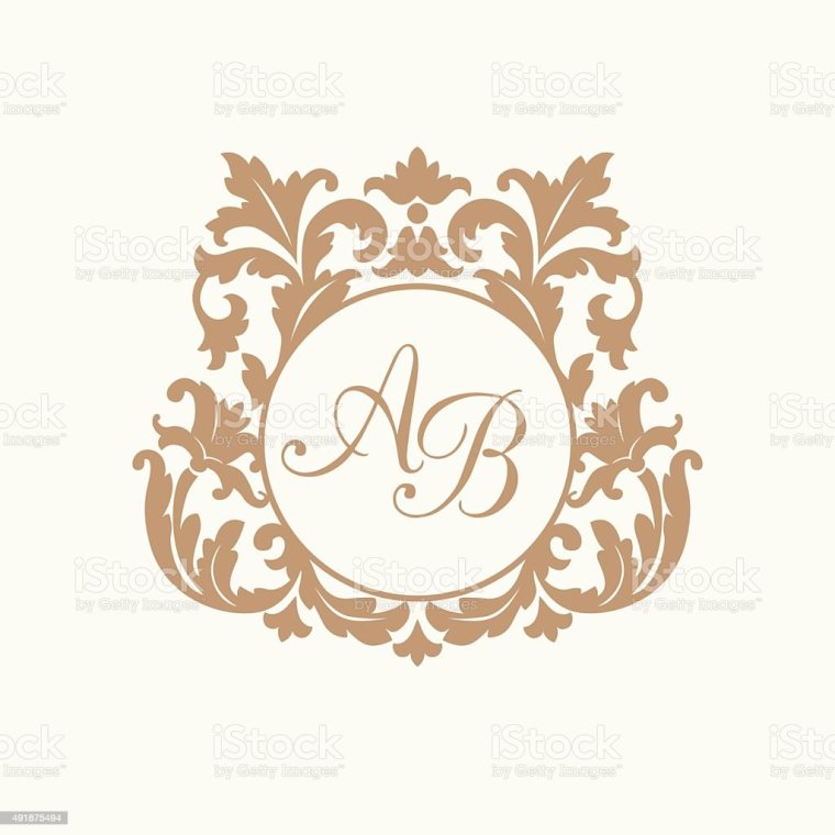 Красивая рамка для инициалов