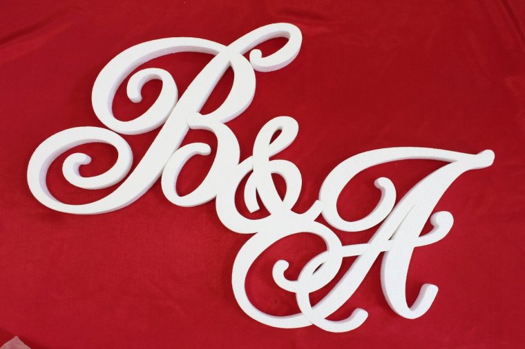 Буквы на свадьбу