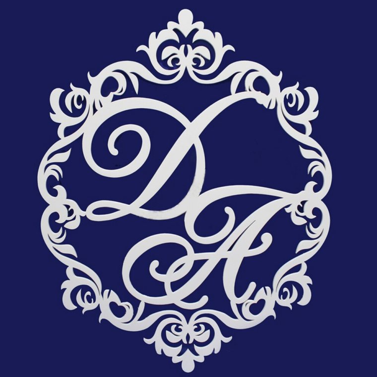 Инициалы СД на свадьбу