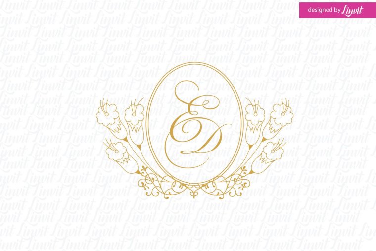 Приглашение с вензелями