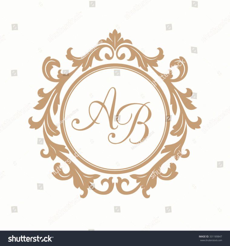 Монограмма в круге