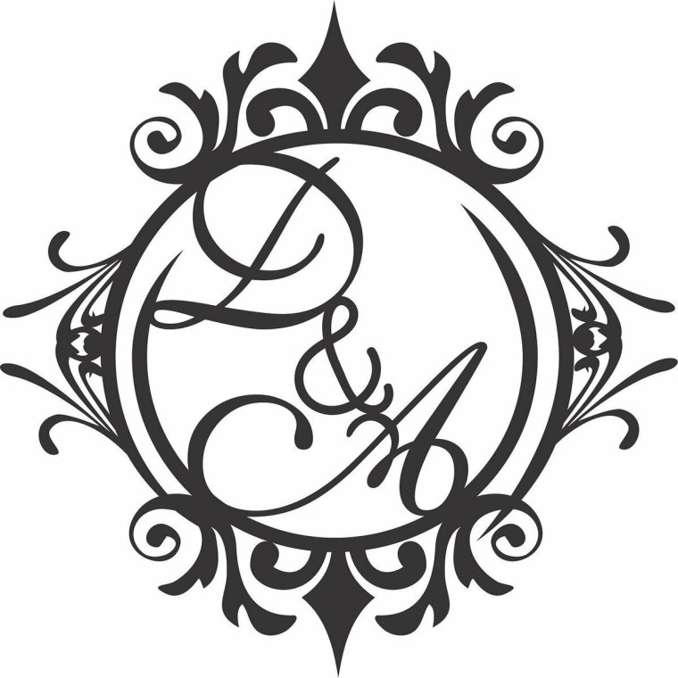 Буква д красивая с вензелями