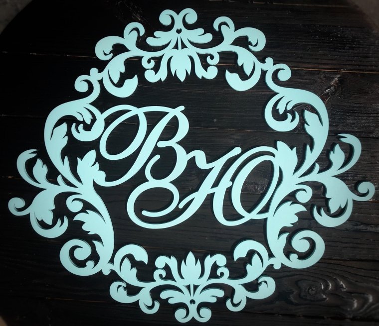 Буквы для Монограммы на свадьбу