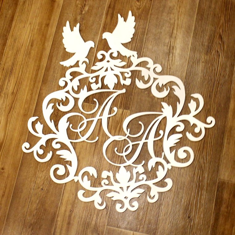 Деревянные буквы на свадьбу