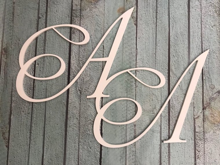 Буквы на свадьбу