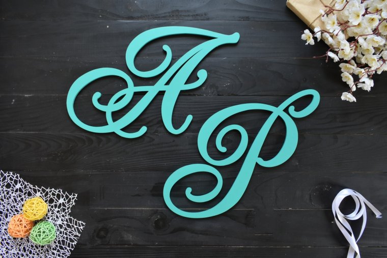 Буквы на свадьбу