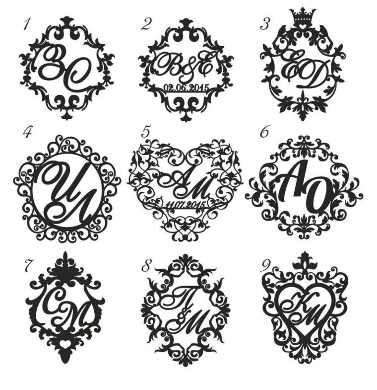Монограммы и вензеля