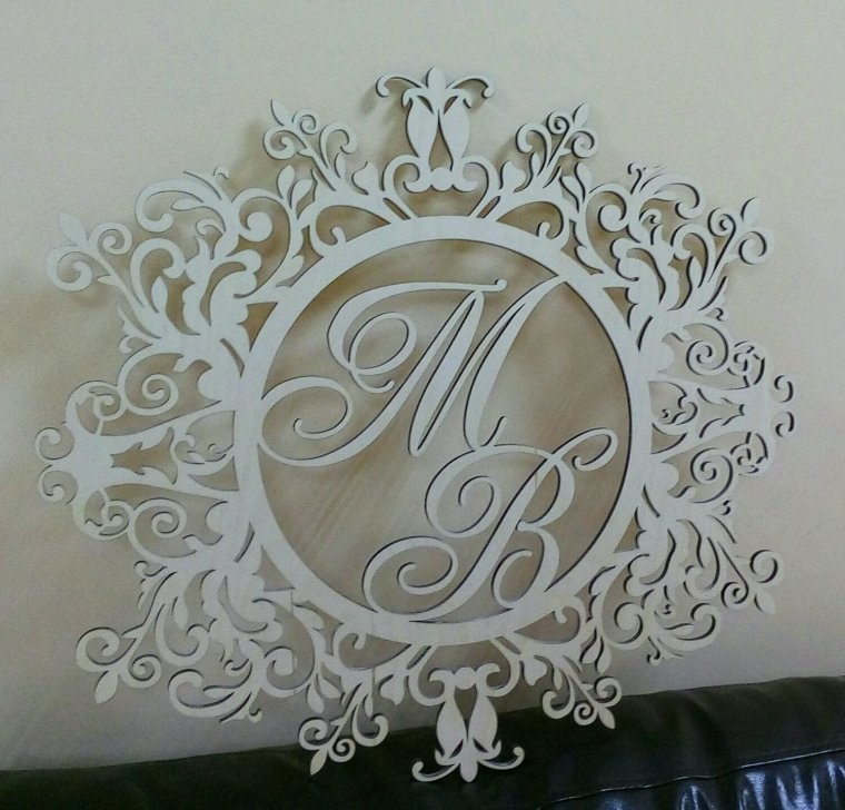 Монограммы и вензеля для свадьбы