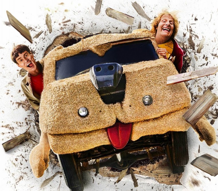 Джим Керри на мотоцикле тупой еще тупее