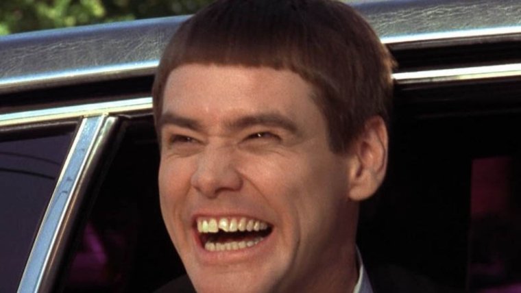 Джим Керри в фильме тупой и еще тупее