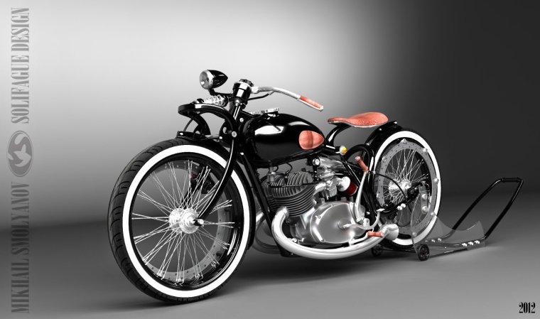 ИЖ С коляской кастом