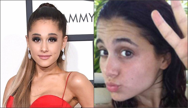 Ариана Гранде без косметики