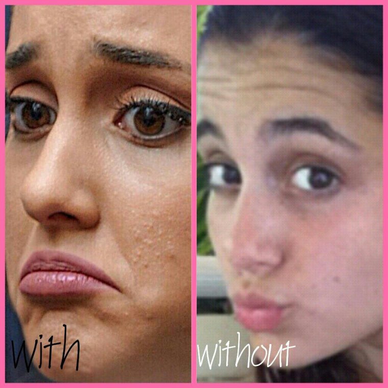 Ариана Гранде без макияжа 2019