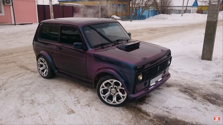 Нива 2121 баклажан тонированная