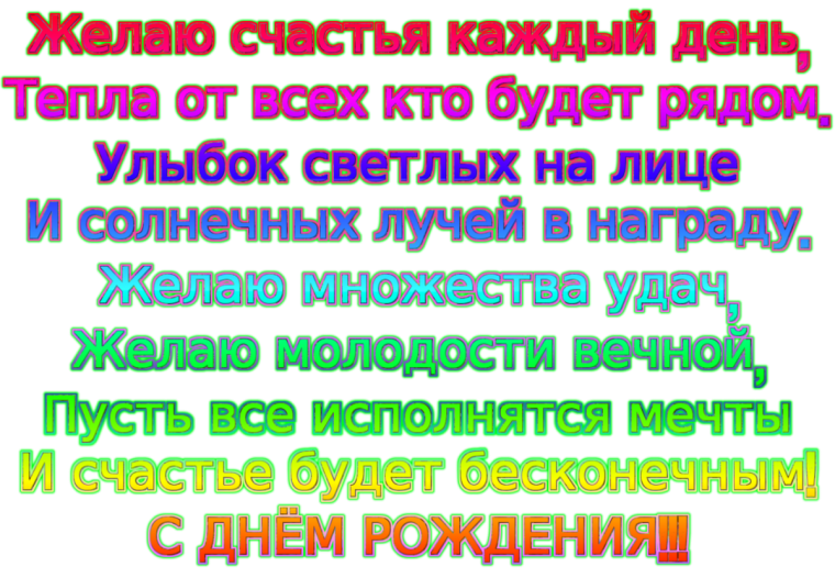 С днём рождения тётя