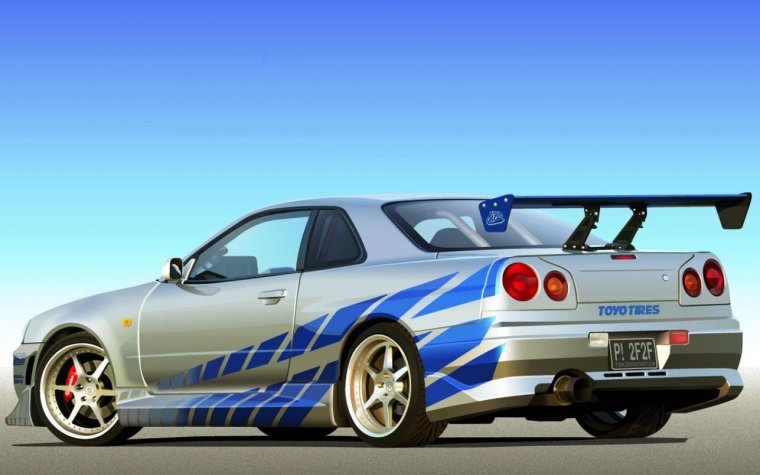 Nissan Skyline GTR r34 Форсаж