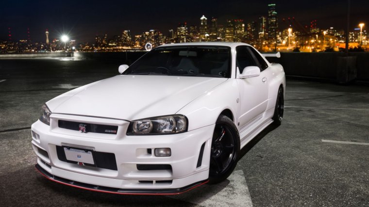 Nissan Skyline GTR 34 белый