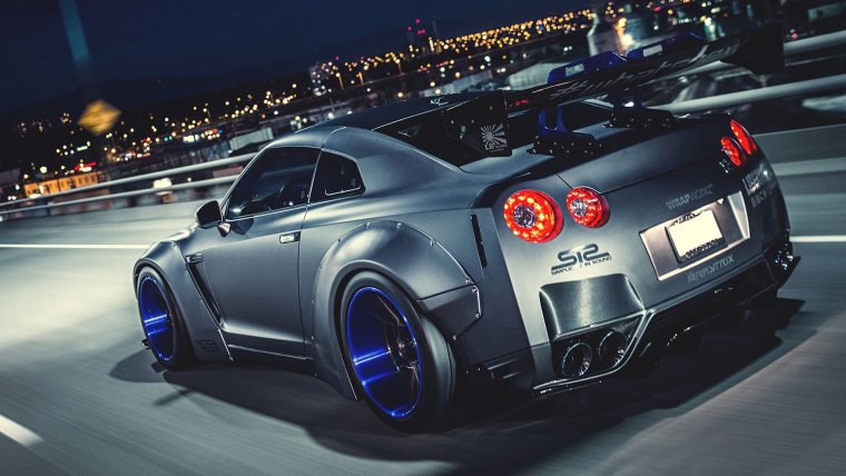 Nissan GTR r35 неон