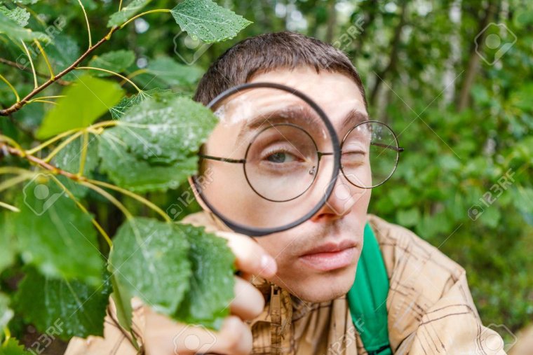 Человек с лупой