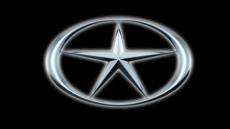 Марка авто в виде звезды