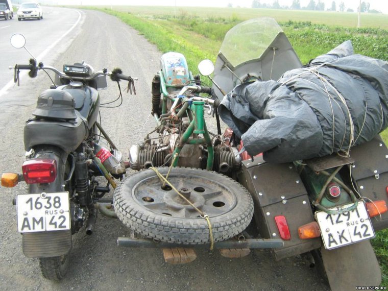 Мотоцикл Урал с фаркопом