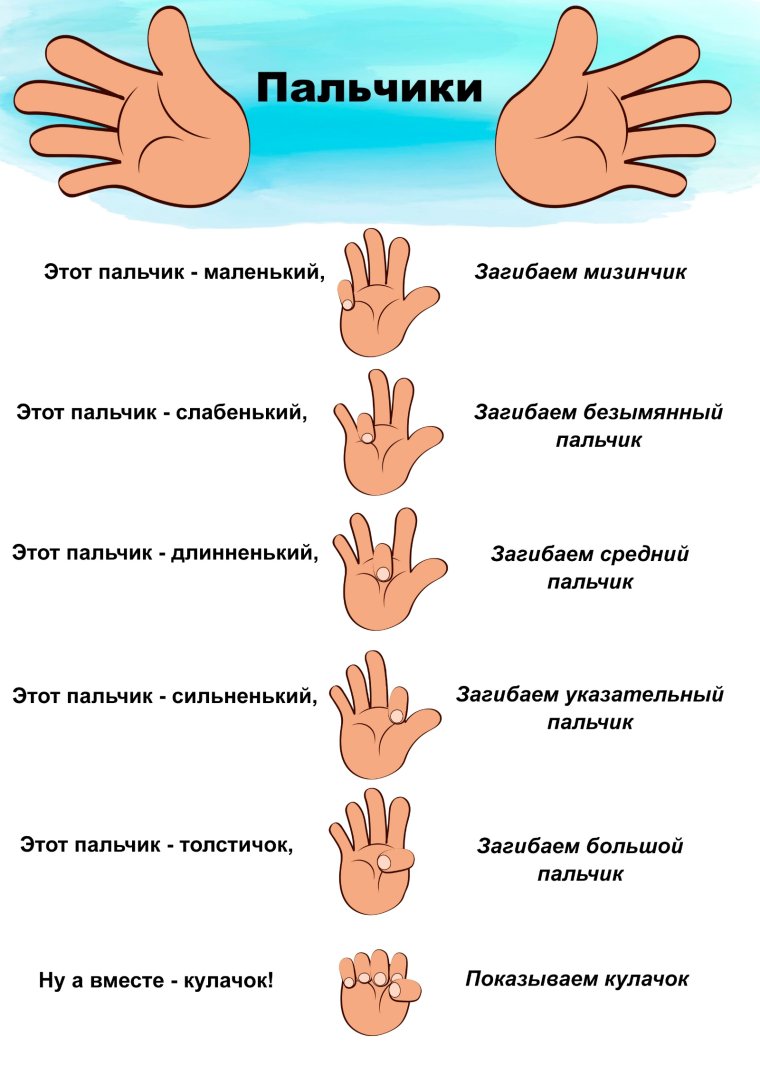 Считалочка для пальчиковой гимнастики