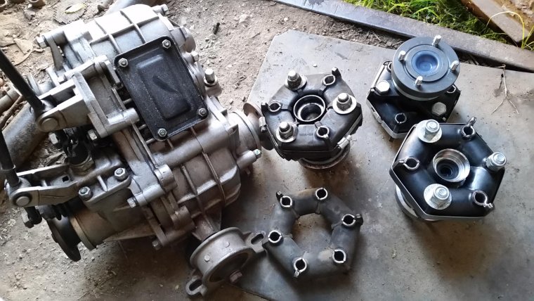 Электропривод включения раздатки Нива