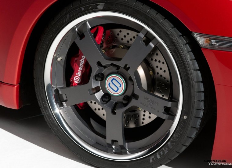 Красные суппорта на Mitsubishi Lancer 10