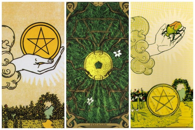 Туз пентаклей Таро