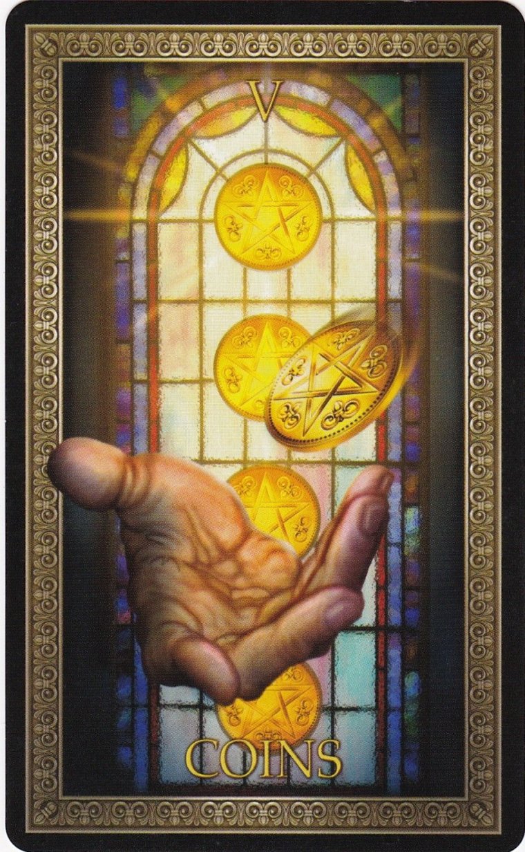 Туз пентаклей Weaver Tarot