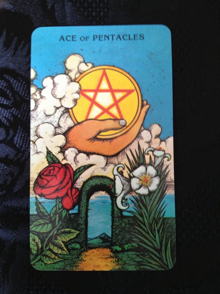 Карта Таро Ace of Pentacles