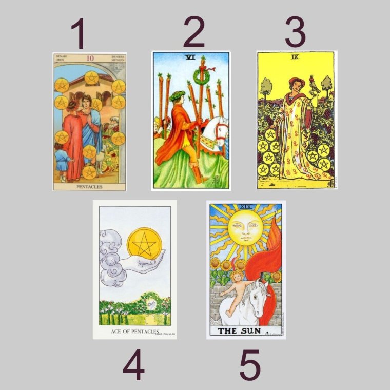 Таро дом с привидениями туз пентаклей