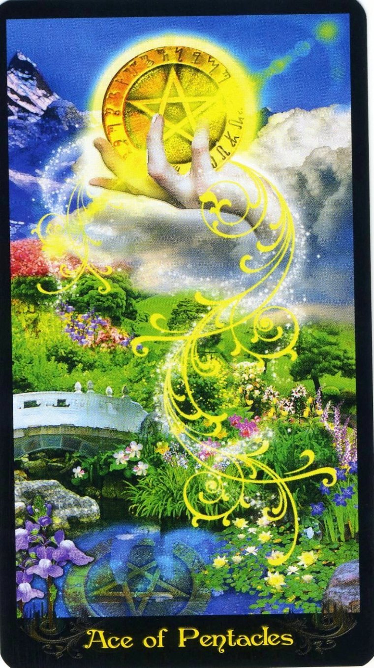 Туз пентаклей Таро