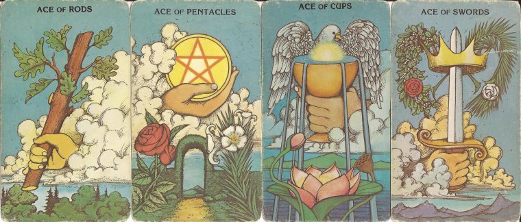 Туз пентаклей Таро ведьм