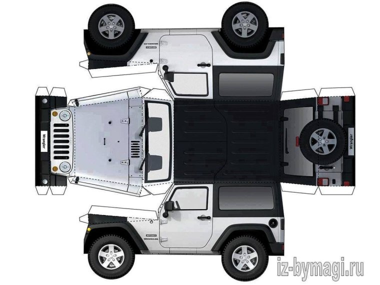 Бумажные машины Мерседес Гелендваген