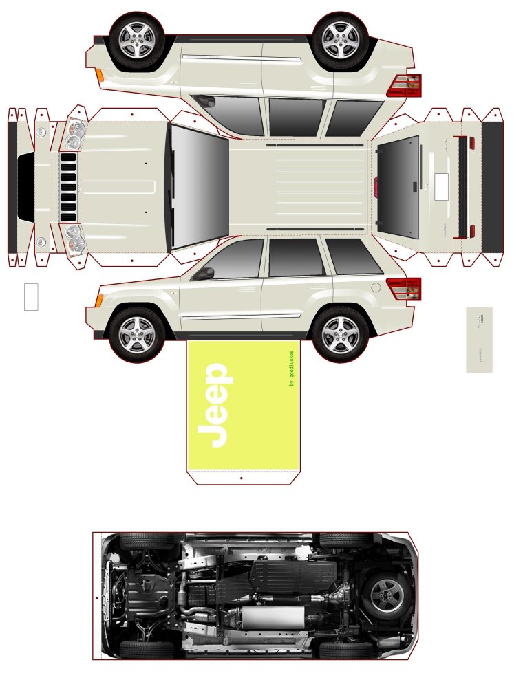 Развертка автомобиля Мерседес Бенц Гелендваген