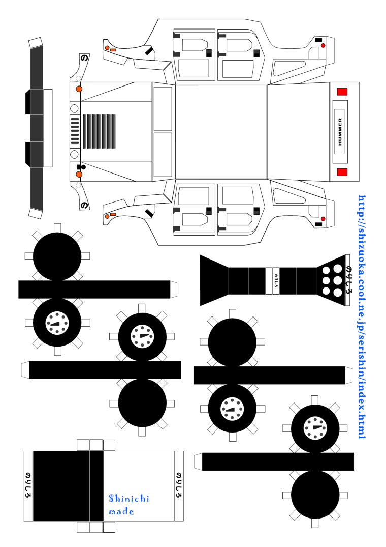 Хаммер h1 кузов развертка