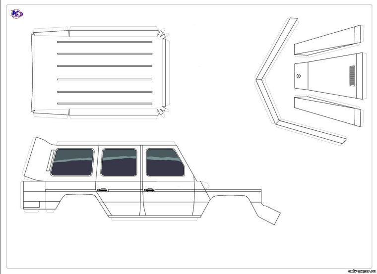 Развертка Гелендваген