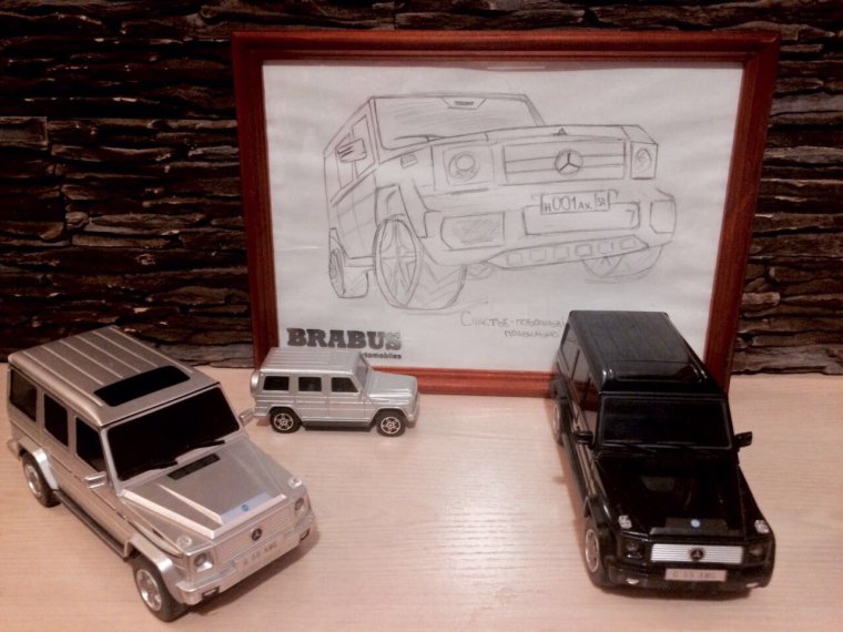 Бумажная машина Гелендваген 6на6