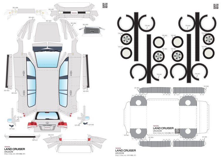 Nissan Skyline r34 бумажная модель