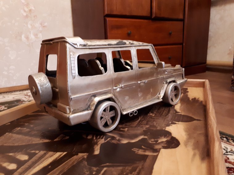 Развертка бумажной модели Mercedes w21